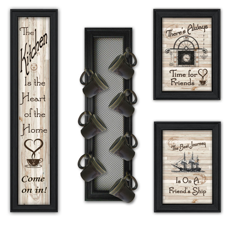 August Grove® 4 Piece Kitchen Wall Décor Set Wayfair
